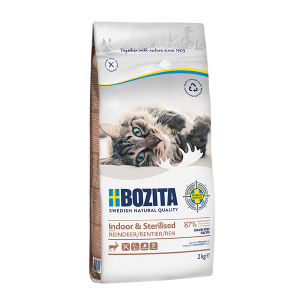 BOZITA INDOOR & STERILISED Z RENIFEREM 2kg