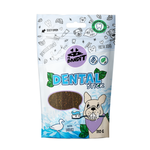 Mr. Bandit Dental Stick z kaczką 110g 