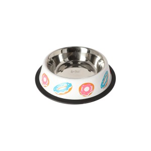 Dingo Miska metalowa na gumie w donuty 0,16L