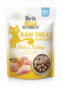 Brit Raw Treat Hair&Skin Indyk z Rybą 40 g