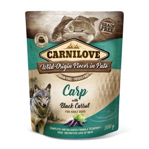 Carnilove Dog Pouch Karp i Czarna Marchew 300g