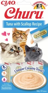 Inaba Ciao Churu Tuna with Scallop Recipe 4x14g