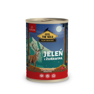 Pokusa Feel The Wild Jeleń z żurawiną 800g