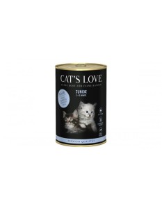 CAT'S LOVE Junior cielęcina z olejem z łososia 400g
