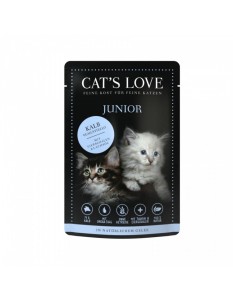 CAT'S LOVE Junior cielęcina w naturalnej galaretce 85g