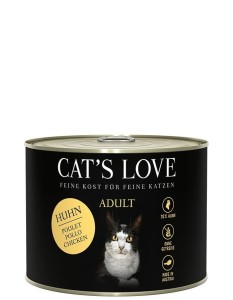 CAT'S LOVE kurczak z olejem lnianym i pokrzywą 200g