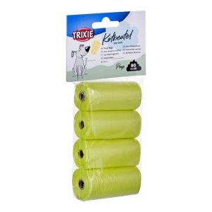 Woreczki Na Odchody O Zapachu Cytrynowym, M, 20szt x4rolki/op Żółte